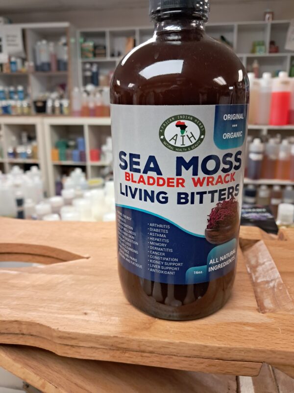 Organic Sea Moss Living Bitters with Bladderwrack – Ultimate Detox & Nutrient Boost